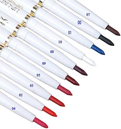 SailDeng 1PCS Automatic Rotary Long Lasting Natural Makeup Waterproof Lip Liner Pencil #04 Rose Red
