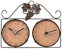 Twin Clock & Thermometer - Gardman