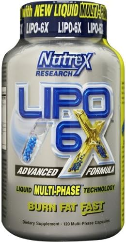 Nutrex - Lipo 6 X - 120 Liquid Multi-phase Capsules Two-phase Release