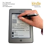 Produkt-Bild: Pen - schwarz f&uuml;r Touchscreens f&uuml;r AMAZON Kindle Touch WIFI & 3G mit 15 cm (6 Zoll) Display - Stylus Bedienstift Aluminium schwarz