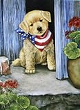 Puppy Dog - Large Fall Garden Flag - 28