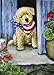Puppy Dog - Large Fall Garden Flag - 28