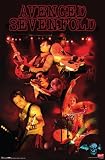 Avenged Sevenfold (Live Collage) Music Poster Print - 24
