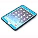 MagicSky Rugged Hybrid Dual Layer Armor Defender Full Body Protective Case Cover with Kickstand for iPad mini, iPad mini 2, iPad mini 3 - Teal/Black