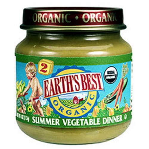 Earth's Best 2nd Summer Vegetable, 4 Ounce Jars (Pack of 24) by Earth's Best