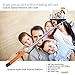 Selfie Stick, Noot Groupie Self Portrait [Battery Free] Extendable Handled Stick with Adjustable Phone Holder Mount & Built-in Remote Shutter Designed for Apple & Android Smartphones [Orange]
