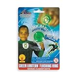  : Comic Book Super Heroes Kids Costume Justice League Green Lantern Flashing Ring #6728
