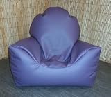 Zippy Faux Leather Bean Bag Chair - Purple - Child Age up to 10 yrs - Armchair