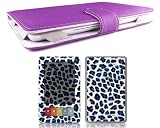 Bundle Monster Barnes & Noble Nook Synthetic Leather Case Cover Jacket + Skin Sticker + Screen Protector Ebook Accessories Combo - Fit 3G and Wifi Version