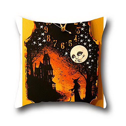 Connor Coco Oil Painting Black Cats Halloween Hand Woven Pillowcase Back Cushion For Bed Sofa Decorative ( 20*20 )