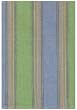 Durable Flat Weave 100% Cotton Colorful Green and Blue Striped Dishtowel 18" X 28" Set / 6