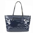 Coach Poppy Liquid Gloss Patent Large Tote Bag 18674 Cobalt Blue