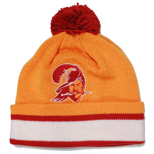 Mitchell & Ness Tampa Bay Buccaneers Throwback Jersey Stripe Knit Hat One Size Fits All