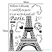 Sweet Jojo Designs Pink, Black and White Paris French Eiffel Tower Wall Hanging Accessories
