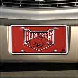 Arkansas Razorbacks Cardinal Metal License Plate
