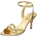 Liliana Women's Pia-6 Ankle-Strap Sandal,Gold,8.5 M US