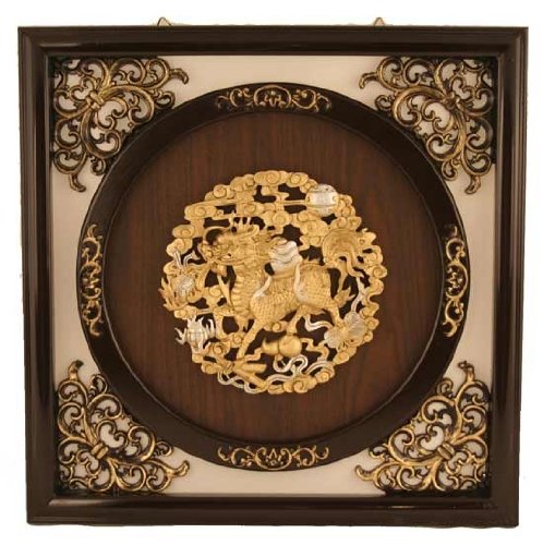 Antique Style Wall Frame Golden Qi Ling Design (MED)