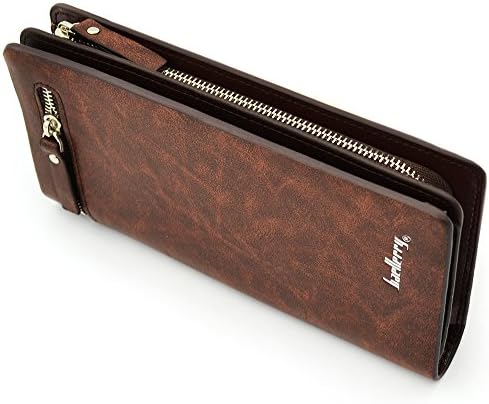 Ranboo Multifunctional PU Leather Man's wallet Pockets Money Purse Handbag / Mobile phone Pouch Case for iphone 6 plus , iphone 6, 5S ,Samsung Galaxy Note 3 Note 4 Note Edge , Samsung S5 ,Nokia Lumia ,Sony Xperia Z2,Z3 ,LG G3 ,G2 + 2 in 1 stylus pen (Brown-B)