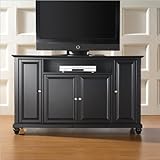 Crosley Furniture Cambridge 60" TV Stand in Black Finish
