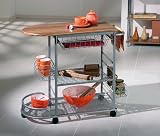Produkt-Bild: Links 30900930 K&uuml;chen-Trolly "Snack", walnuss MDF / metall
