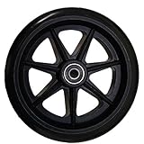 Stander Walker Replacement 6" Wheels - For the EZ Fold N' Go Walker and Able Life Space Saver Walker, set of 2, Black