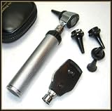 Professional OPHTHALMOSCOPE Otoscope Diagnostic Set + Zippered Leatherette Case.