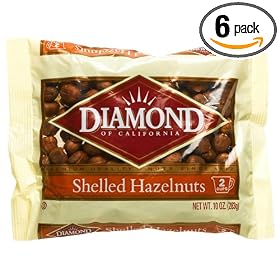 Diamond Hazelnuts, Shelled, 10-Ounce Bags (Pack of 6)