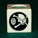 Billiard Cue Chalk Holder - Skull
