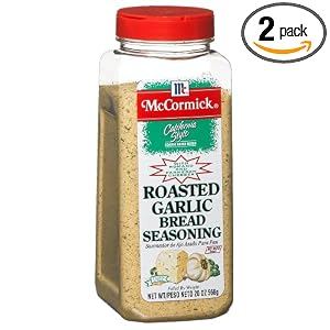 McCormick Roasted Garlic Bread Seasoning, 20-Ounce Plastic Bottles (Pack of 2) by McCormick
