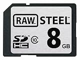 Hoodman RAWSDHC8GBST RAW STEEL 8GB SHDC Class 10 Memory Card