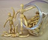 4-1/2 Inch Wood Artists Manikin