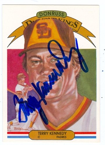 Terry Kennedy Autographed/Hand Signed Baseball Card (San Diego Padres) 1983 Donruss Diamond Kings #2
