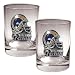 St. Louis Rams NFL 2pc Rocks Glass Set - Helmet logo