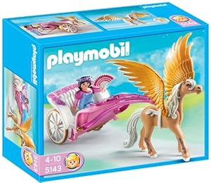 Playmobil - 5143 - Jeu de construction - Carosse avec cheval ailé