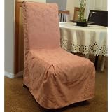 1 Pc. Dining Room Chair Furniture Slipcover FIT - Pink by Linen House Corp