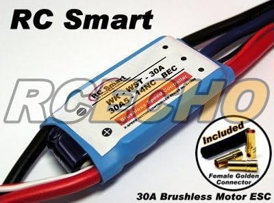 RC Model Airplane / Helicopter 30A Brushless Motor Speed Controller ESC SL031 with RCECHO Full Version Apps Edition