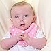 Zippy Fun Baby Bandana Drool Bibs (4 Pack Gift Set) Pink and White