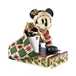 Disney Traditions by Jim Shore 4011040 Mickey Dressed as Santa with Bag Figurine, 14-Inch