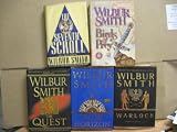 5 diff Books: Birds of Prey - The Seventh Scroll - The Quest - Blue Horizon - Warlock (First US Edition Collection)