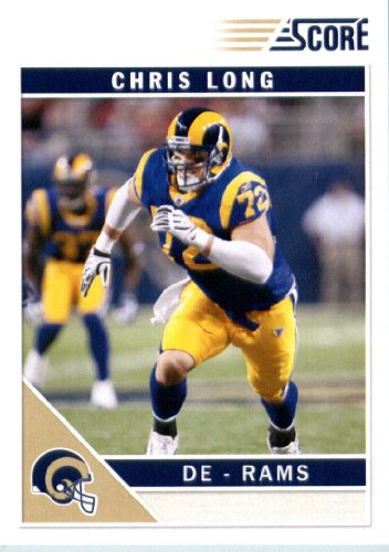 2011 Score Football Card # 265 Chris Long - St. Louis Rams - NFL Trading Card In a Protective Screwdown Case!