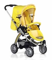 i'coo 330081 - Kombikinderwagen Plasma 7 incl. Beindecke, Sunset Yellow