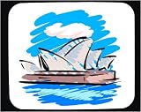 Decorated Mouse Pad with landmark, monument, Australia, 