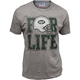 Junk Food NFL New York Jets For Life Heather Gray Mens T-shirt Tee