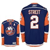 STREIT #2 New York Islanders RBK Premier Third NHL Hockey Jersey by Reebok (NHLPA Certified Custom Sewn Authentic Twill)