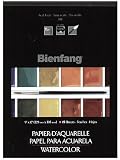 Bienfang pH Neutral Student Grade 9 by 12-Inch Watercolor Paper Pad, 15 Sheets