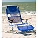 Outdoor Patio Ostrich Folding 3 in 1 Blue & White Beach Chair