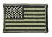 Subdued US Flag Embroidered Iron On Patch