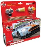 Airfix A50110 Aston Martin DBR9 Gulf 1:32 Scale Endurance Car Category 3 Gift Set including paint glue & brushes