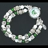 Michigan State Spartans Logo Beaded Watch NCAA College Athletics