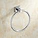 Leyden Solid Brass Chrome Finish Towel Ring Lavatory Home Decor Bath Shower Improvement Towel Racks and Holders